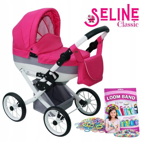 Deep Seline Classic 2026 Klappbarer Puppenwagen mit Zubehör