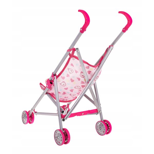 3-in-1-Puppenset mit Kinderwagen, Schaukel und Schaukelstuhl für Kinder ab 3 Jahren