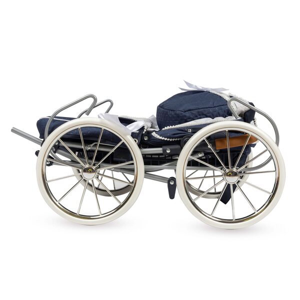 DeCuevas Vintage 2025 Zusammenklappbarer Puppenwagen mit Tasche und Zubehör, 81 cm