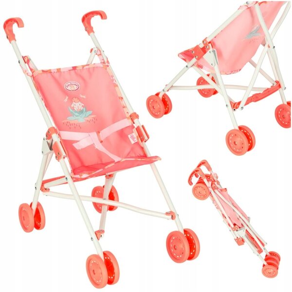 Baby Annabell Puppenwagen, faltbarer Kinderwagen, rosa, perfekt für Kinder ab 12 Monaten