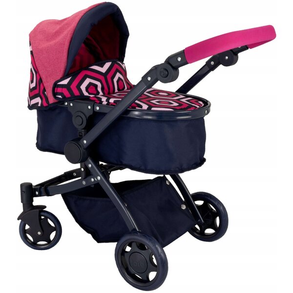 JOIE 3 in 1 passeggino per bambole con carrozzina, passeggiata e borsa
