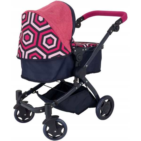 JOIE 3 in 1 passeggino per bambole con carrozzina, passeggiata e borsa