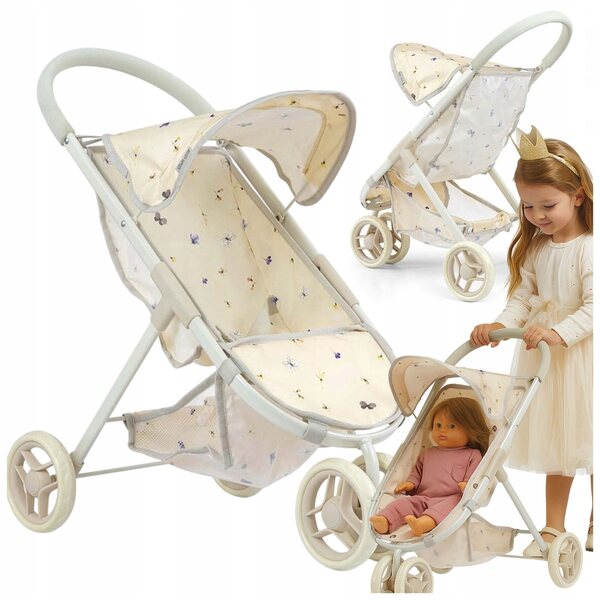 Magical Nature Pastel Puppenwagen: leicht, faltbar und sicher