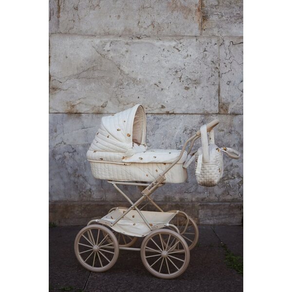 Retro Off White Konges Slojd Poppenwagen - Afmetingen 82x71x42 cm