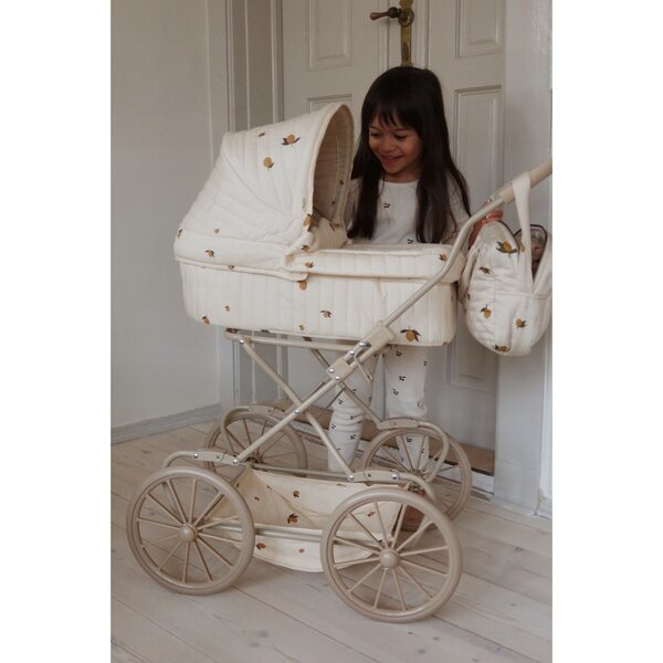 Retro Off White Konges Slojd Poppenwagen - Afmetingen 82x71x42 cm