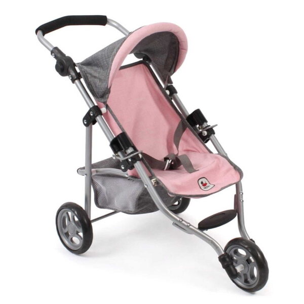 Bayer Design Jogging-Puppenwagen mit verstellbarer Höhe und Zubehör