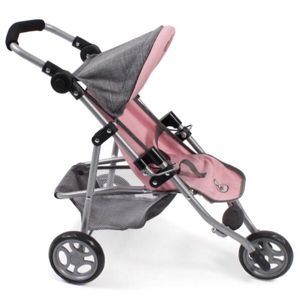 Bayer Design Jogging-Puppenwagen mit verstellbarer Höhe und Zubehör