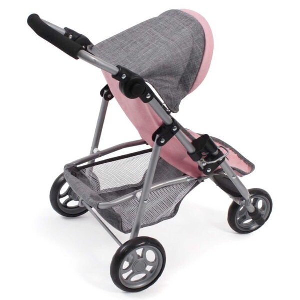 Bayer Design Jogging-Puppenwagen mit verstellbarer Höhe und Zubehör