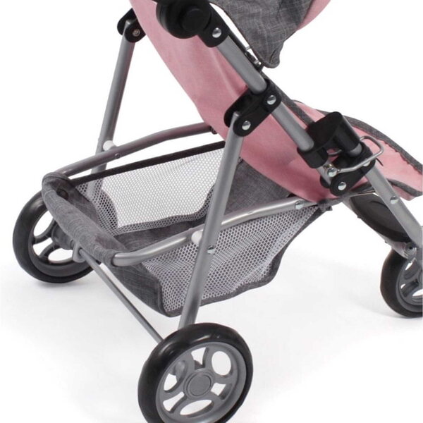Bayer Design Jogging-Puppenwagen mit verstellbarer Höhe und Zubehör