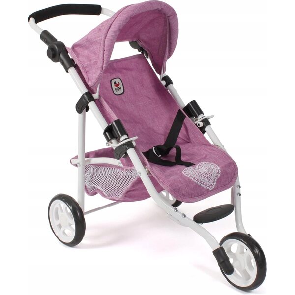 Bayer Design Jogging-Puppenwagen mit verstellbarer Höhe und Zubehör