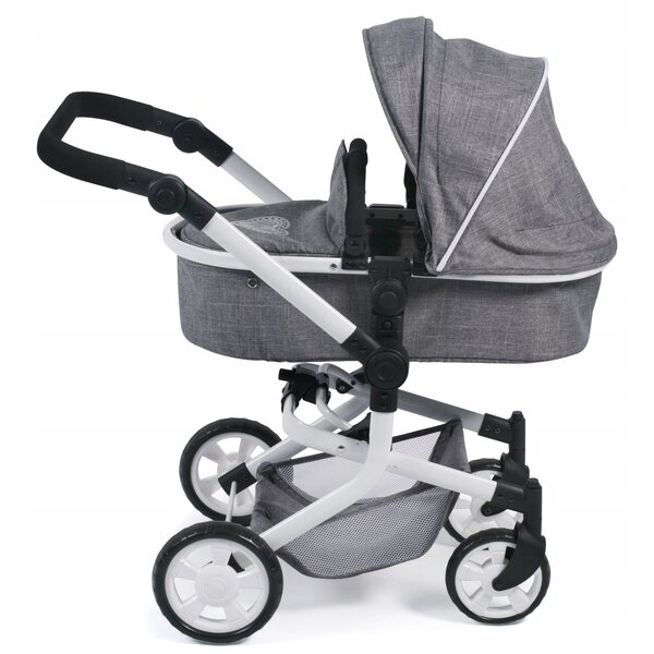 Multifunktionaler 2-in-1-Puppenkinderwagen Bayer Chic Jeans Grey