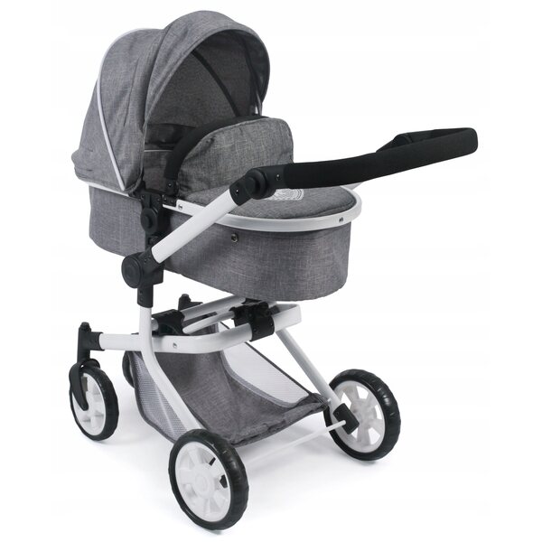 Multifunktionaler 2-in-1-Puppenkinderwagen Bayer Chic Jeans Grey