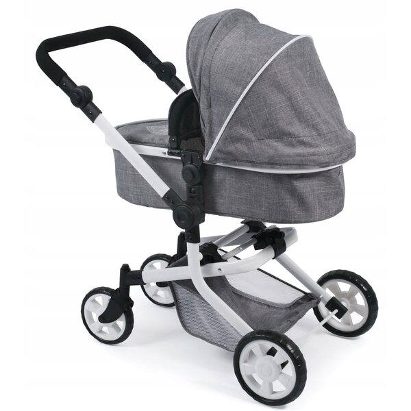 Multifunktionaler 2-in-1-Puppenkinderwagen Bayer Chic Jeans Grey