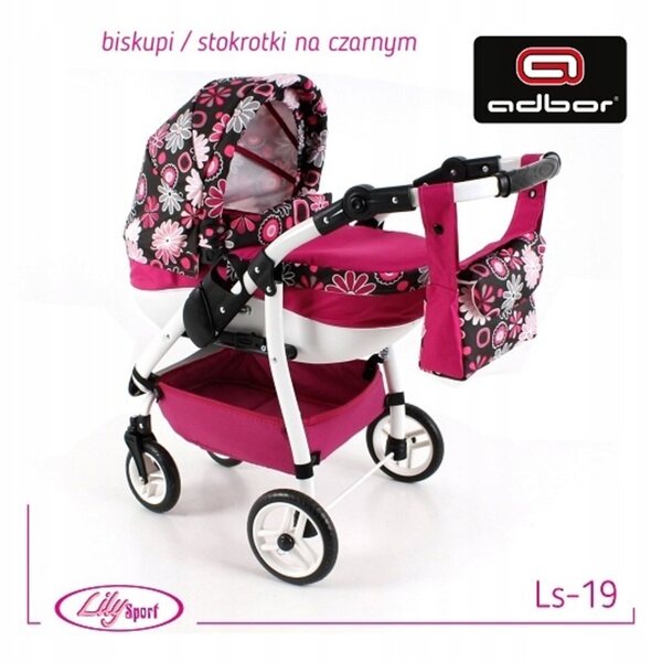 ADBOR LILY SPORT Puppenwagen mit Loom-Band-Set in verschiedenen Farben