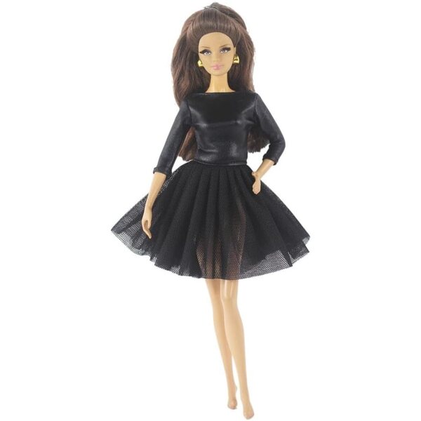 Lässiges kurzes Kleid für 11,5-Zoll-Puppen, kompatibel mit 1/6 BJD-Puppen