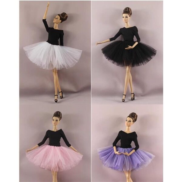 Lässiges kurzes Kleid für 11,5-Zoll-Puppen, kompatibel mit 1/6 BJD-Puppen