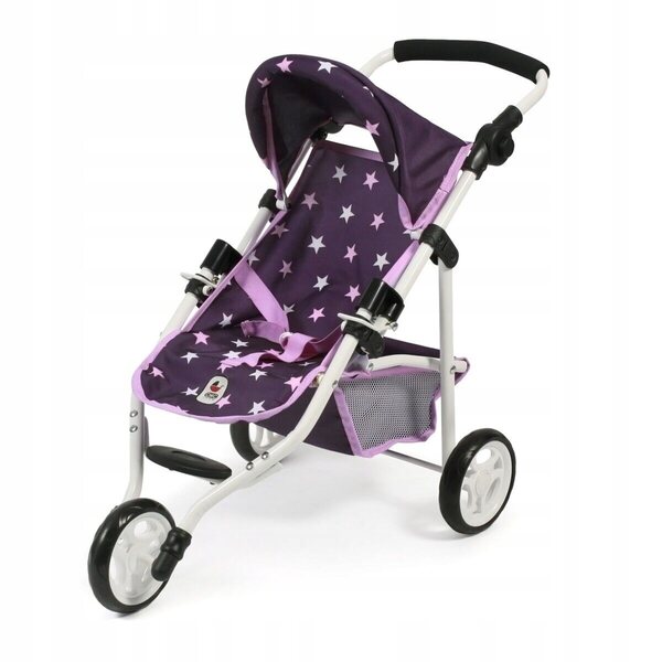 JoggingBuggy Lola Bayer Schicke Puppenbürste mit grauem verstellbarem Griff