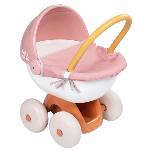 Smoby Baby Nurse Deep Kinderwagen für Puppen bis 42 cm mit Kunststoffverdeck