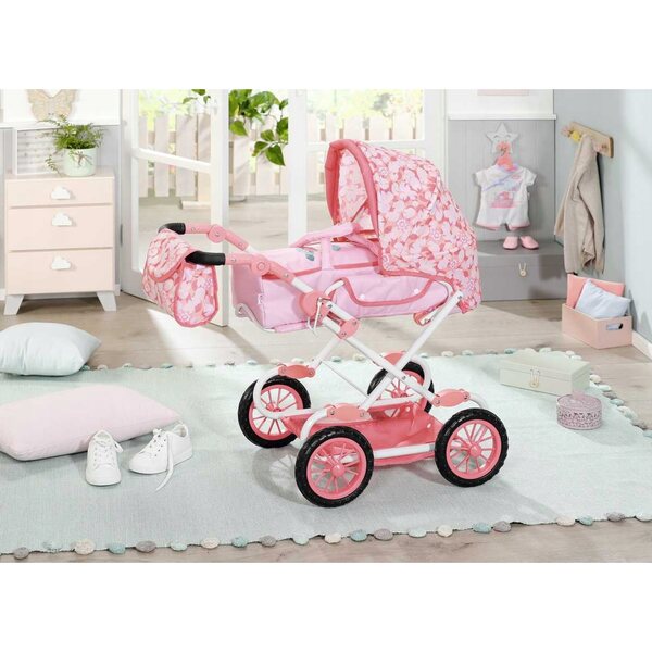Baby Annabell Set 3 in 1: Rosa Multifunktionswagen für Puppen ab 12 Monaten