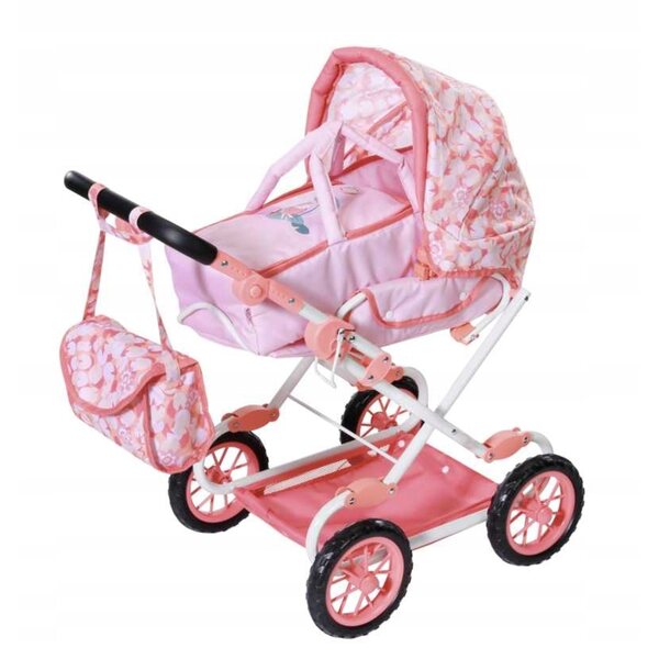 Baby Annabell Set 3 in 1: Rosa Multifunktionswagen für Puppen ab 12 Monaten