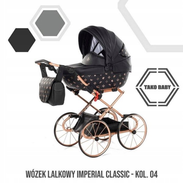 Passeggino giocattolo profondo Tako Imperial Mini Classic per bambole