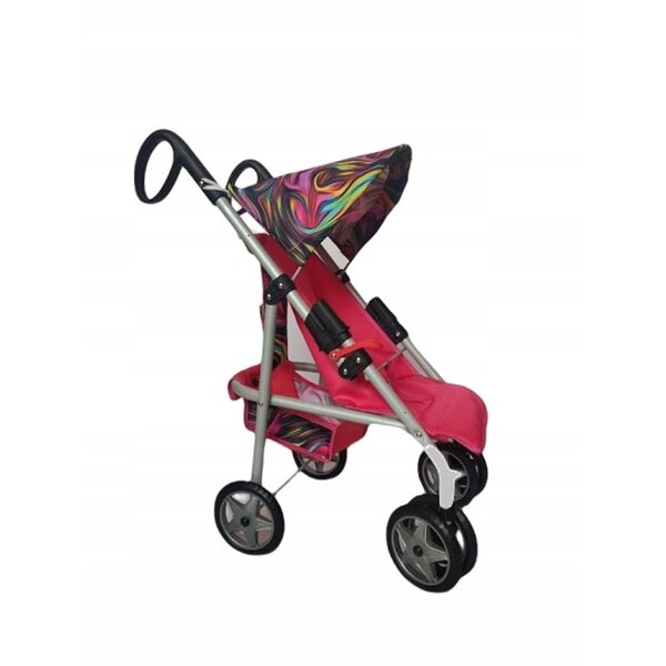 DREWLAB Maja Puppenwagen mit drehbaren Rädern und strapazierfähigem Stoff