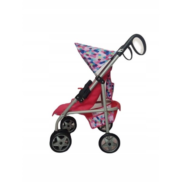 DREWLAB Maja Puppenwagen mit drehbaren Rädern und strapazierfähigem Stoff