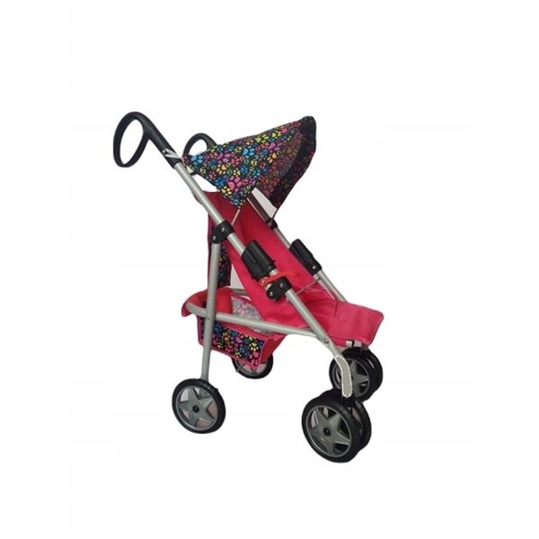 DREWLAB Maja Puppenwagen mit drehbaren Rädern und strapazierfähigem Stoff