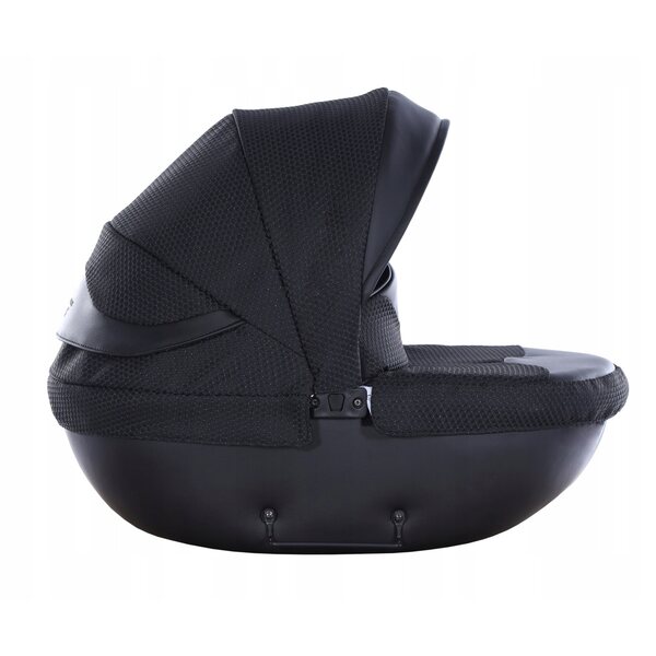 TAKO Junama Dolce Mini Poussette de poupée Profonde avec Grandes Roues Noir