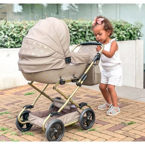 TAKO Imperial Mini beige poppenwagen, verstelbaar en resistent