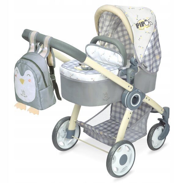 VITO 80547 DeCuevas 3-in-1-Puppenwagen mit Rucksack und Korb