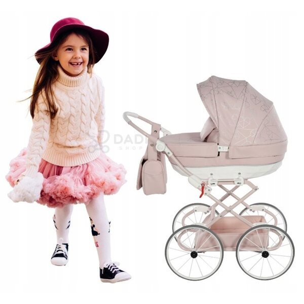 TAKO Heart Mini Deep Puppenwagen im Retro-Stil für 3–8-Jährige