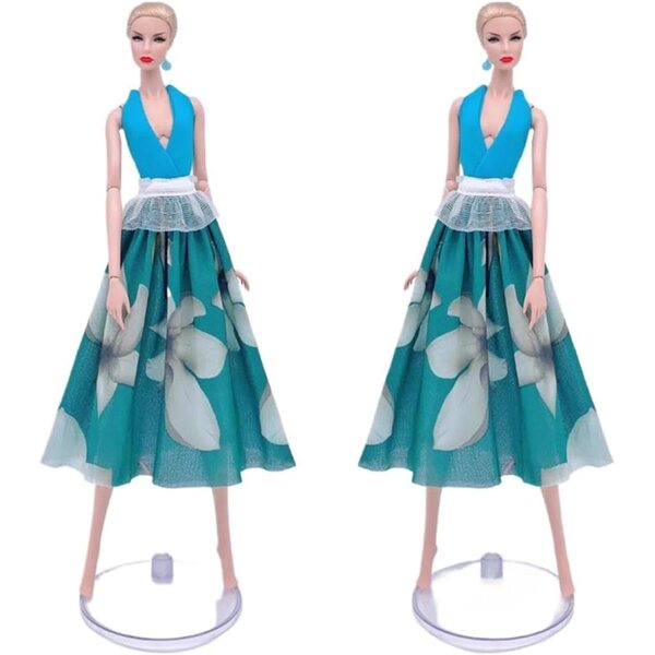 Vintage-Blumenkleid für 29,2 cm große Puppen – elegantes und widerstandsfähiges 1/6-BJD-Kostüm