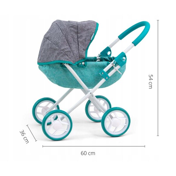 Milly Mally Mint Prestige Puppenwagen, tief, sicher und widerstandsfähig