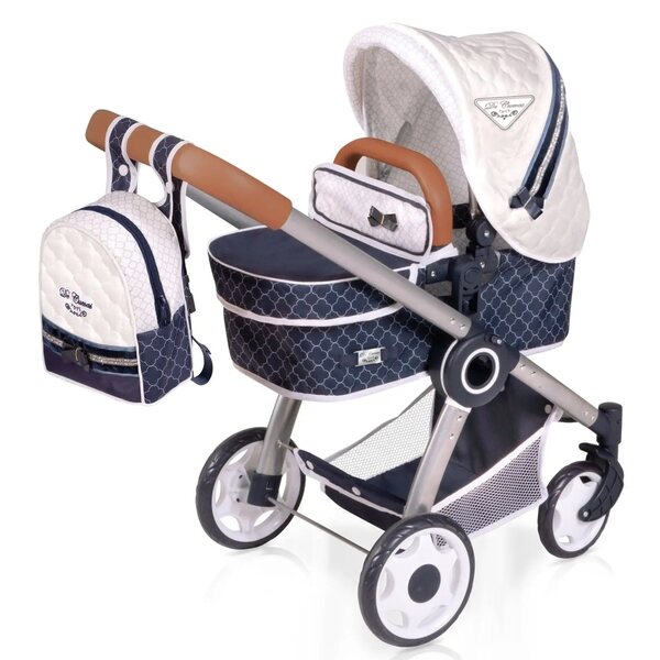 DeCuevas 80537 3-in-1-Klappwagen für Puppen mit Rucksack – TOP-Kollektion