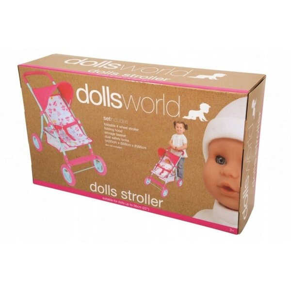 Schicker Kinderwagen für Puppen bis 56 cm – Deluxe Dolls World