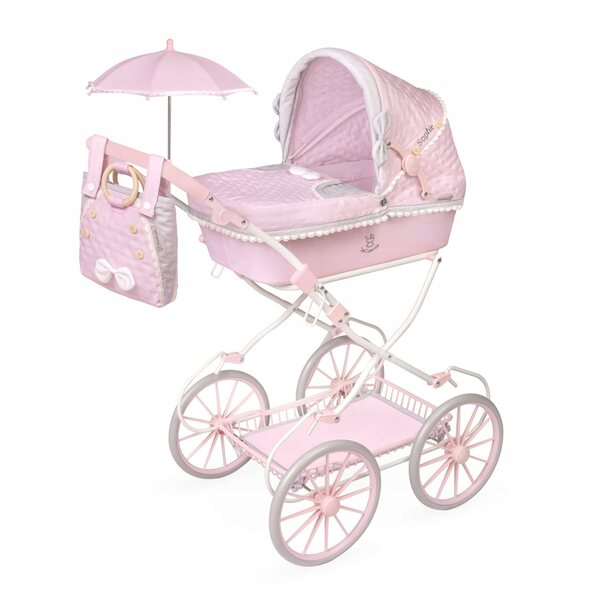 Sophie Puppenwagen mit Sonnenschirm und Tasche DeCuevas Toys 81075