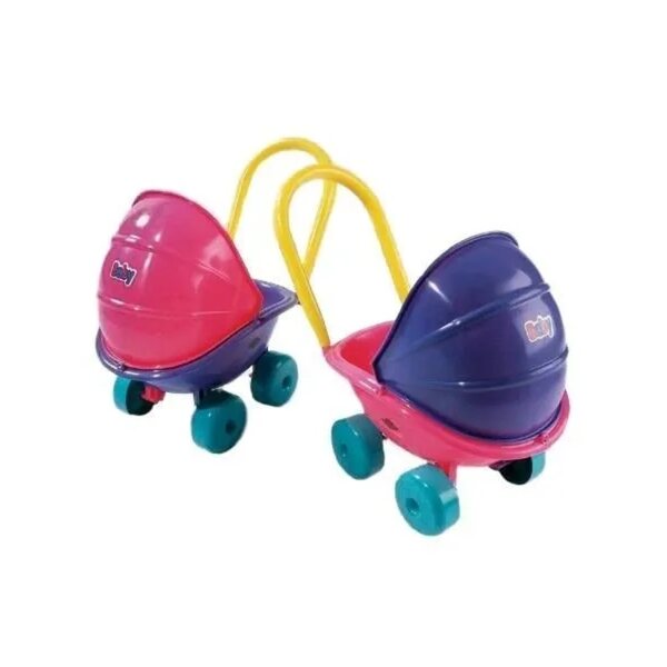 Giochi per Bambini: Passeggino Profondo per Bambole Dohany 5013 colorato e leggero