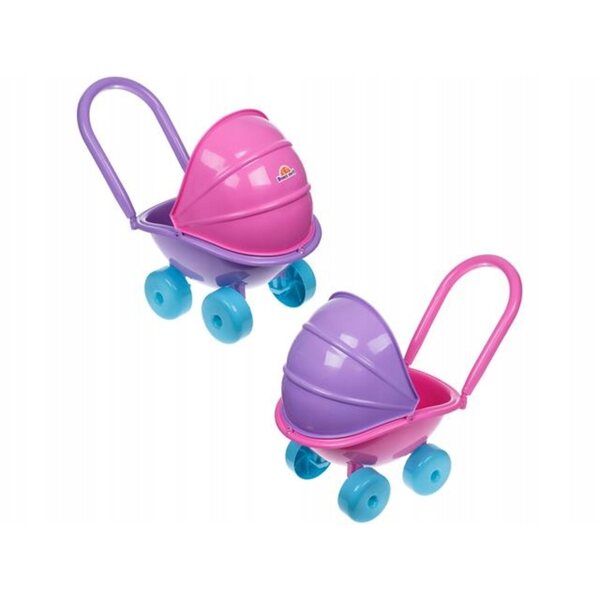 Passeggino per bambole con gondola in plastica resistente per bambine da 3 anni in su