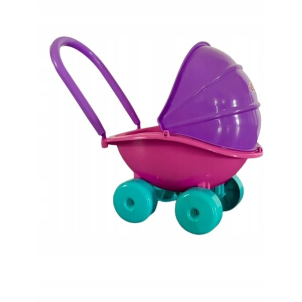 Passeggino per bambole con gondola in plastica resistente per bambine da 3 anni in su