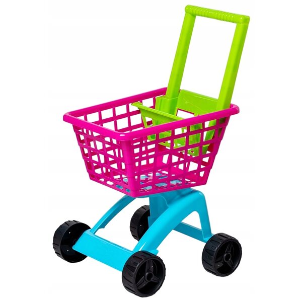 Carrello Market Giocattolo Rosa per Bambini - Gioco e Acquisti Sicuri 3+