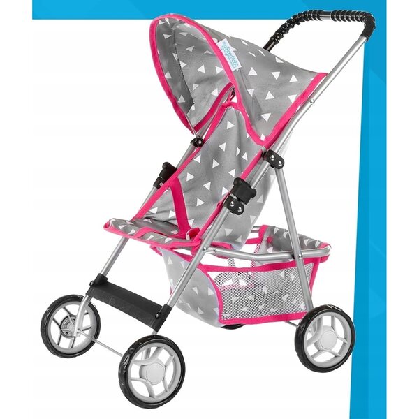3 in 1 Kinderspielwagen für Puppen bis 40 cm, leicht und waschbar