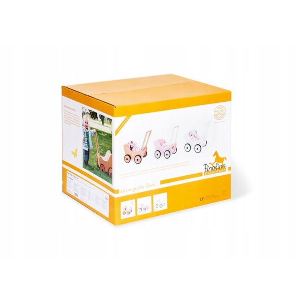 Pinolino Princess Lea Puppenwagen mit verstellbaren Bremsen und Gummirädern