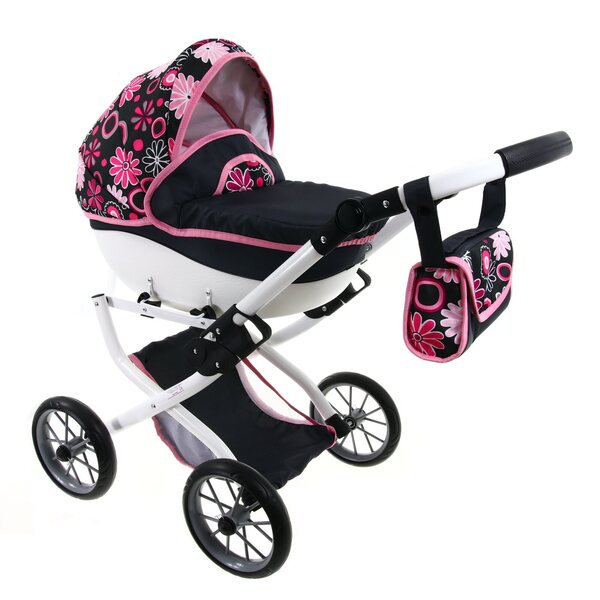 Puppenwagen Deep Paradise W-222 – langlebig und verstellbar, polnische Produktion