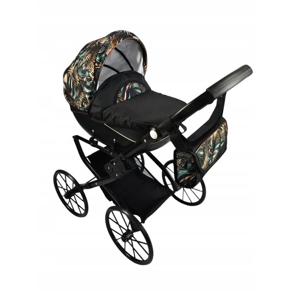 Tiefer Kinderwagen für Puppen KacBru Limited Edition im Retro-Stil