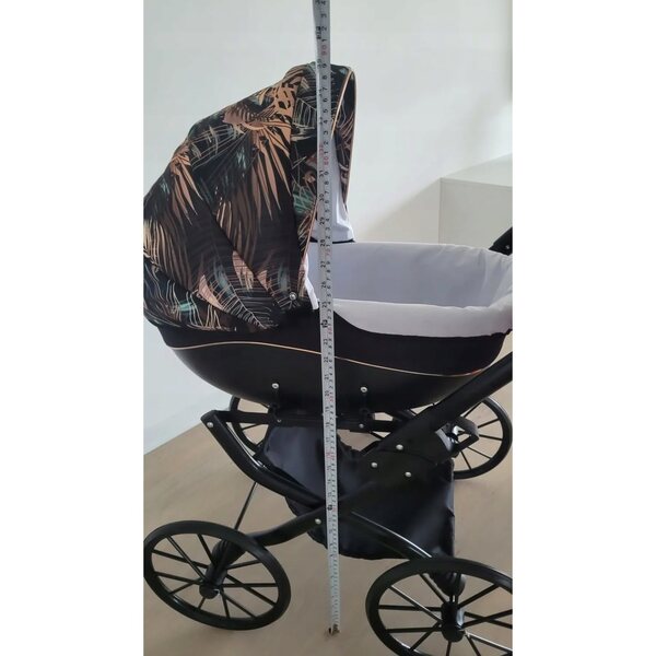 Tiefer Kinderwagen für Puppen KacBru Limited Edition im Retro-Stil