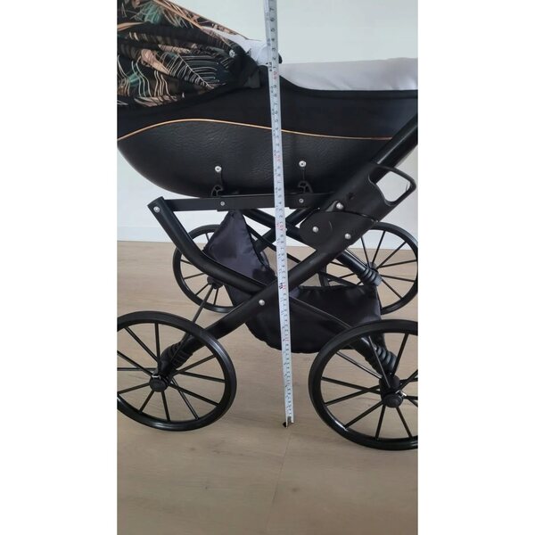 Tiefer Kinderwagen für Puppen KacBru Limited Edition im Retro-Stil