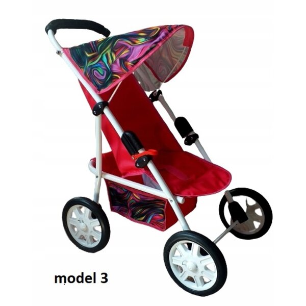DARIA LUX leichter und sicherer Kinderwagen für Mädchen ab 3 Jahren