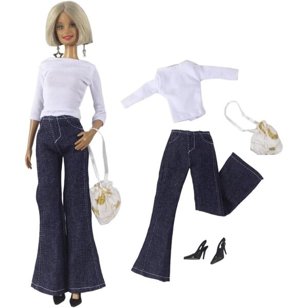 30cm amerikanische Puppenkleidung, SD BJD 1/6 Odulu komplettes Freizeitoutfit