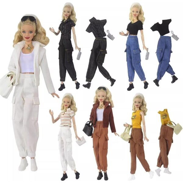 30cm amerikanische Puppenkleidung, SD BJD 1/6 Odulu komplettes Freizeitoutfit
